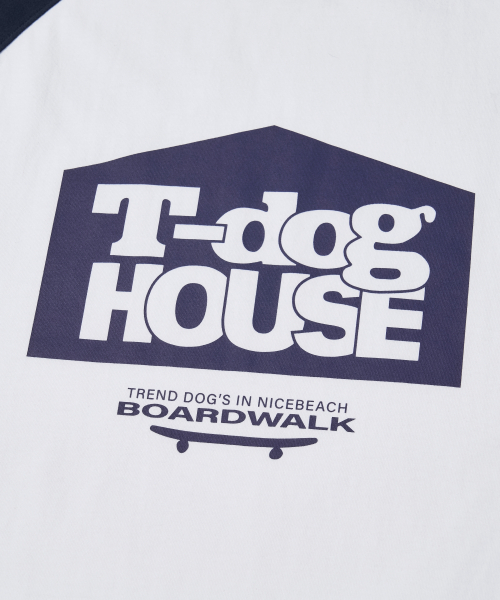 Dog House Raglan T-Shirts_Navy_