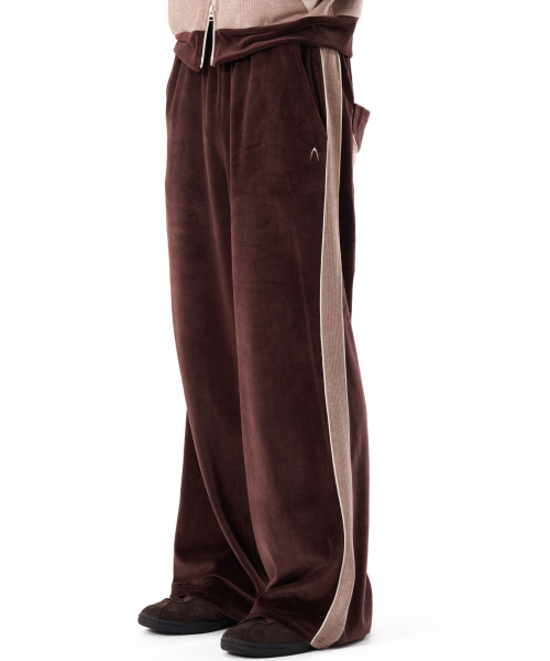 Western Piping Track Pants (Brown)