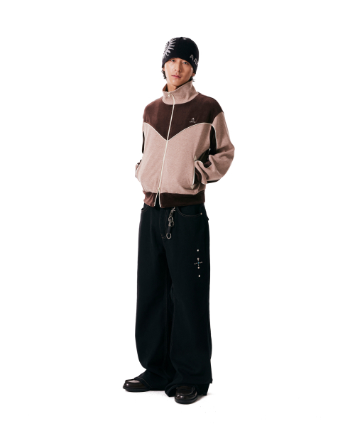 Western Piping Track Jacket (Brown)
