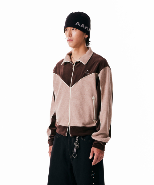 Western Piping Track Jacket (Brown)