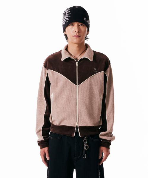 Western Piping Track Jacket (Brown)