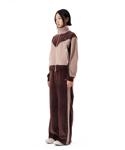 Western Piping Track Jacket (Brown)