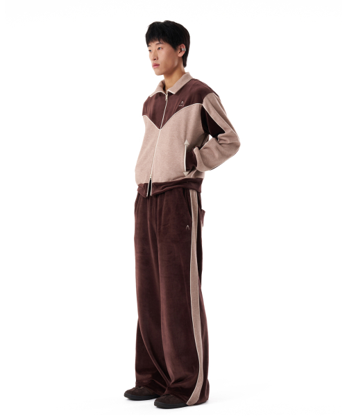 Western Piping Track Jacket (Brown)