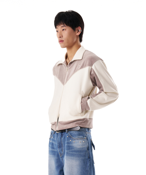 Western Piping Track Jacket (Beige)