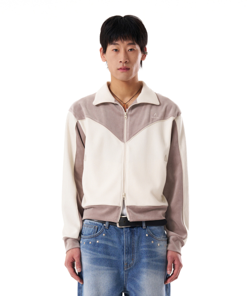 Western Piping Track Jacket (Beige)