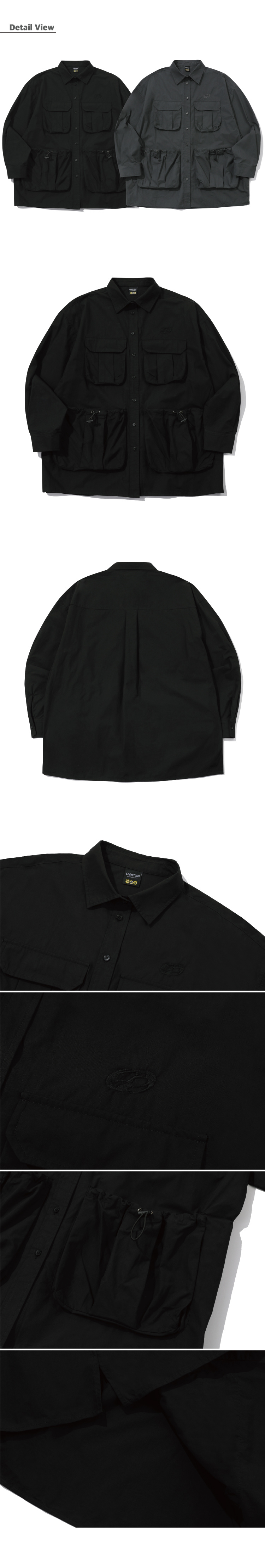 CARGO SHIRT - 2 COLORS BLACK
