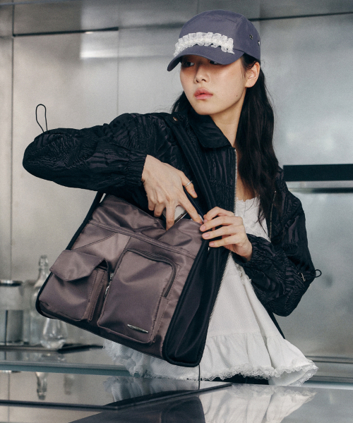 [리뉴얼/Nylon] tidi cargo bag (gray+black)