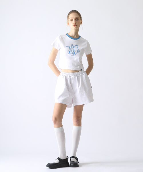 BadBear Ringer Slim Tee Skyblue