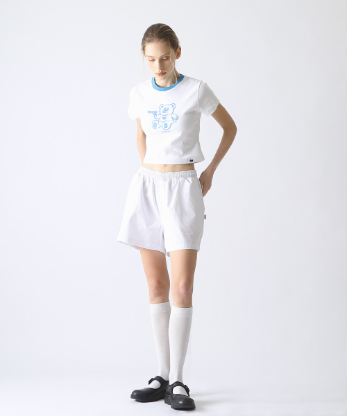 BadBear Ringer Slim Tee Skyblue