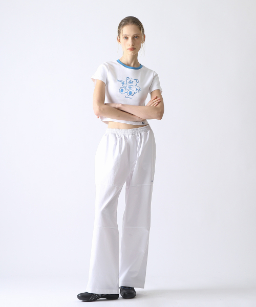 BadBear Ringer Slim Tee Skyblue