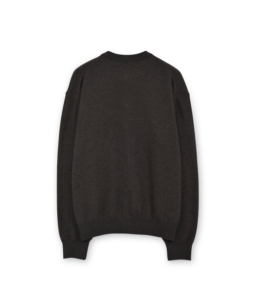 Round Cardigan, Brown