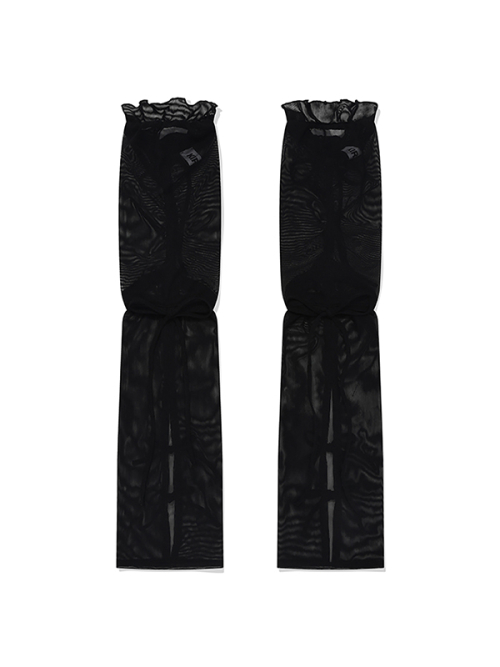 RIBBON SUMMER LEG WARMER [BLACK]