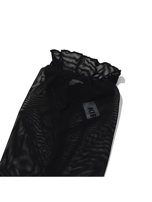 RIBBON SUMMER LEG WARMER [BLACK]