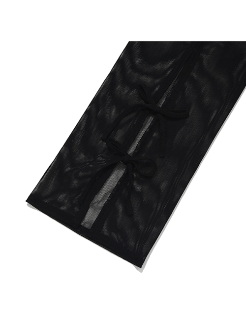 RIBBON SUMMER LEG WARMER [BLACK]
