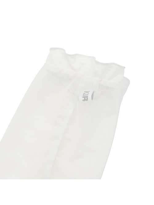 RIBBON SUMMER LEG WARMER [WHITE]