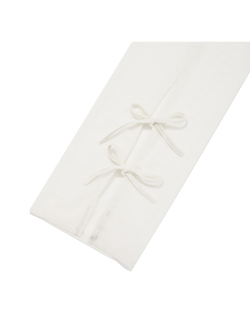 RIBBON SUMMER LEG WARMER [WHITE]