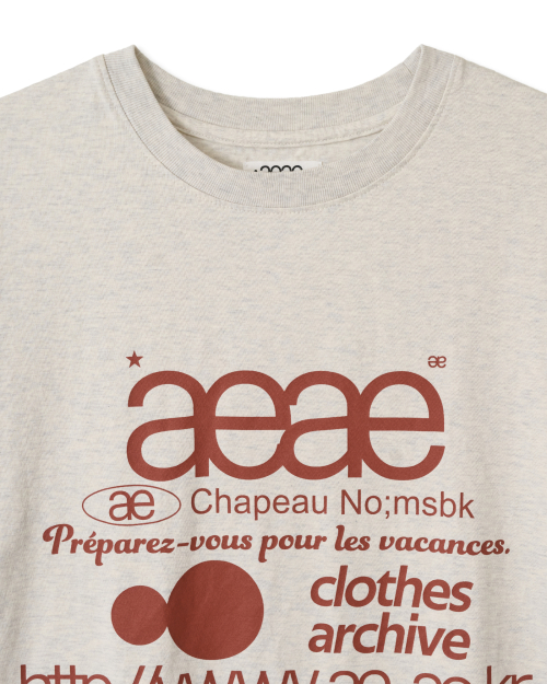 WEB LOGO T-SHIRTS [OATMEAL]