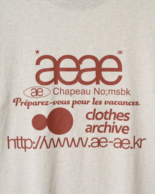 WEB LOGO T-SHIRTS [OATMEAL]