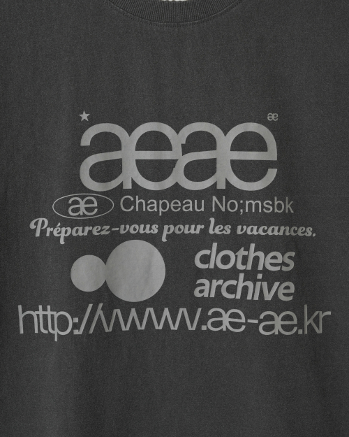 WEB LOGO T-SHIRTS [PIGMENT BLACK]