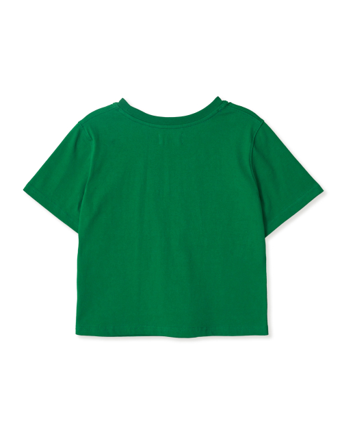 WEB LOGO CROP T-SHIRTS [GREEN]