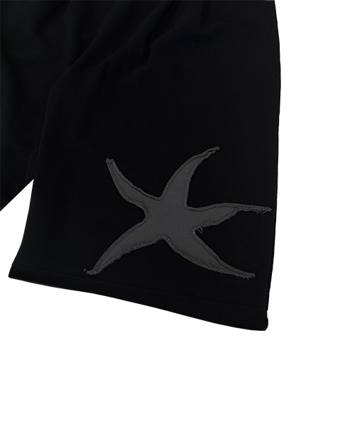 TCM starfish half sweat pants (black)