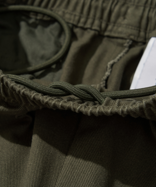 Cotton Wide Cargo Pants_Khaki_