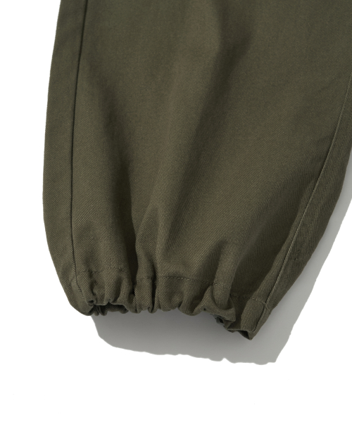 Cotton Wide Cargo Pants_Khaki_