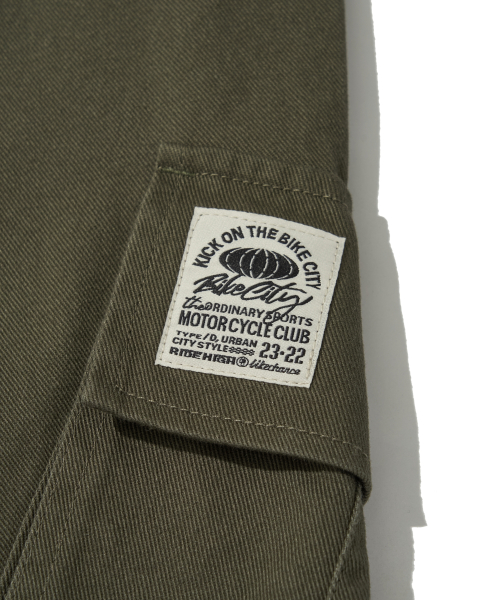 Cotton Wide Cargo Pants_Khaki_