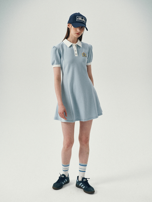 Puff Flared PK One-Piece (Sky Blue)