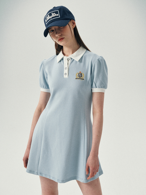 Puff Flared PK One-Piece (Sky Blue)