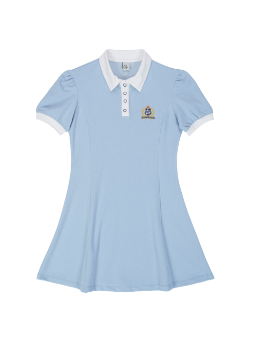 Puff Flared PK One-Piece (Sky Blue)