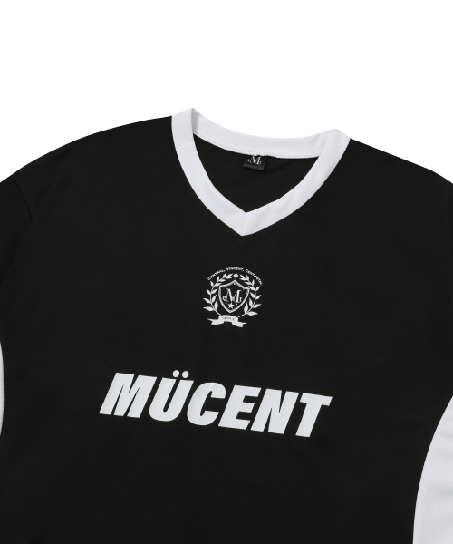 Soccer uniform football T (Black, White)