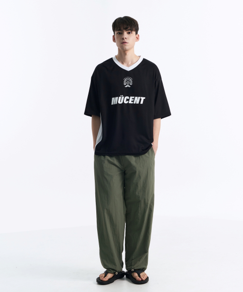 Soccer uniform football T (Black, White)