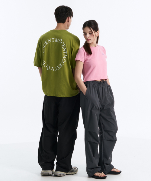 Signature back round arc logo half T (4Color)