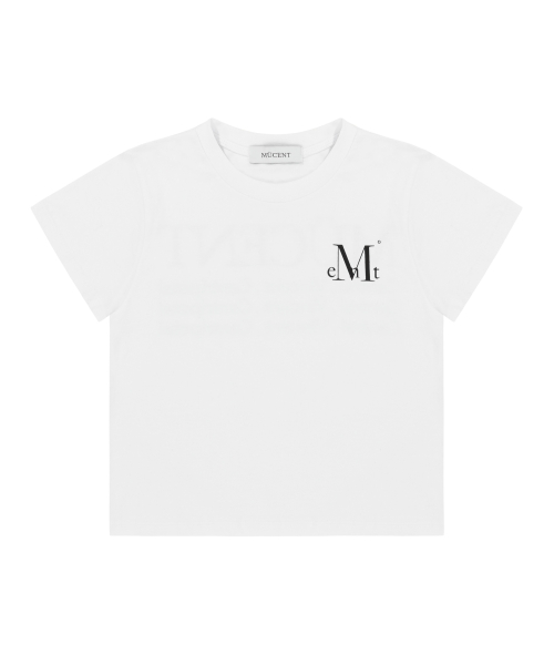 Slogan half T (Crop, Loose fit)