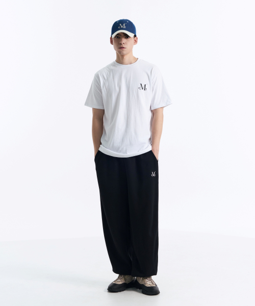 Slogan half T (Crop, Loose fit)