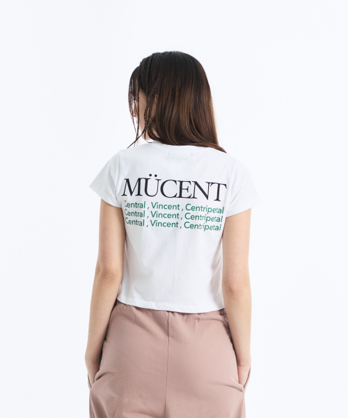 Slogan half T (Crop, Loose fit)