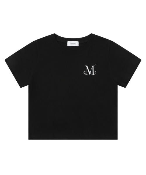 Slogan half T (Crop, Loose fit)