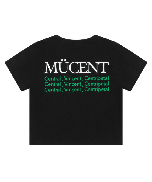 Slogan half T (Crop, Loose fit)