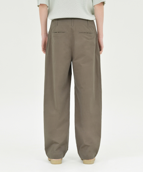 Structured Wide Pants, Brown