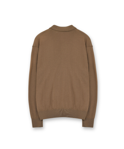 Knit Pique Shirt, Brown