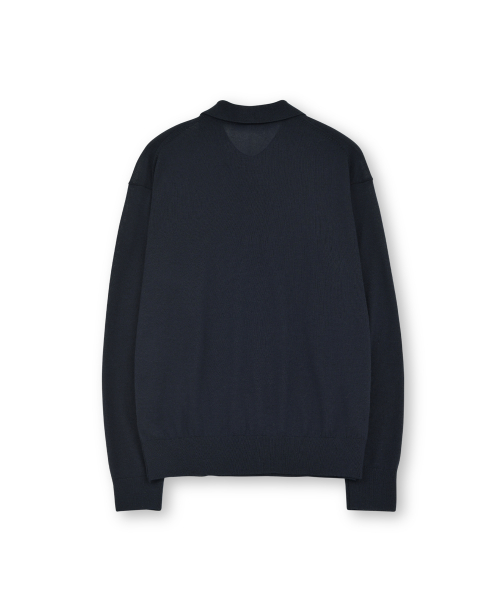 Knit Pique Shirt, Dark Navy
