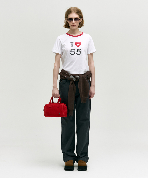 SOFT BOWLING_red suede