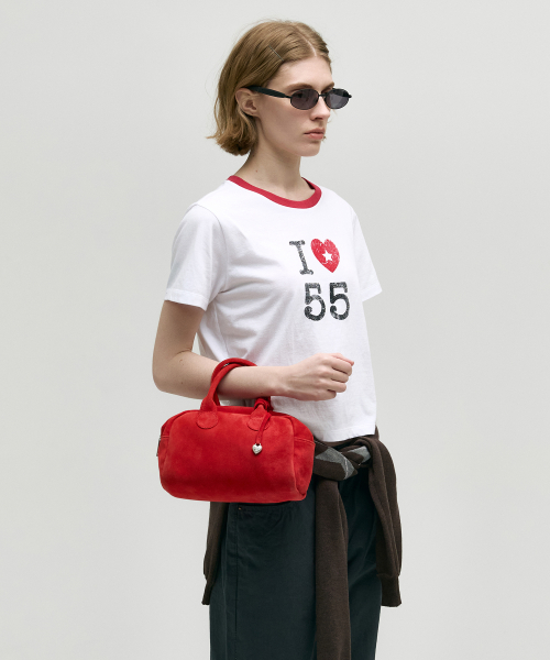 SOFT BOWLING_red suede