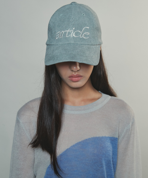 ARTICLE CORDUROY CAMP CAP - GREY