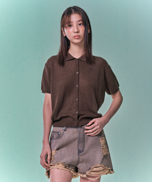 [NF] MILD HACHI KNIT CARDIGAN_(BROWN)_F24QB302