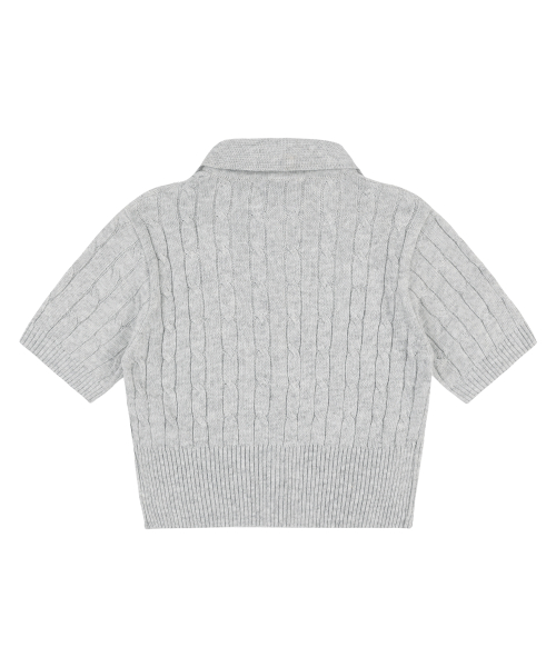 [NF] CABLE KNIT CROP CARDIGAN_(GRAY)_F24QB301