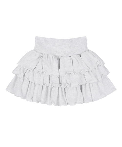 [NF] PUFF SWEAT CANCAN MINI SKIRT(MELANGE)_F24QD874