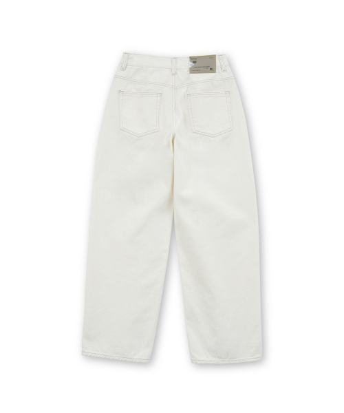 W Curved Denim, Ecru