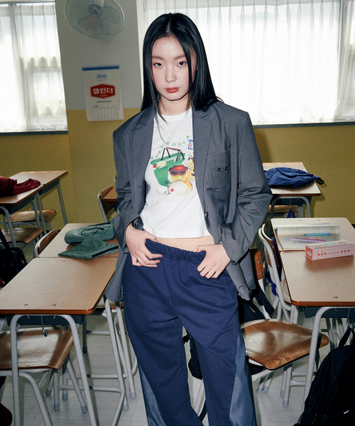 DESSERT CROP H/S TEE [WHITE]